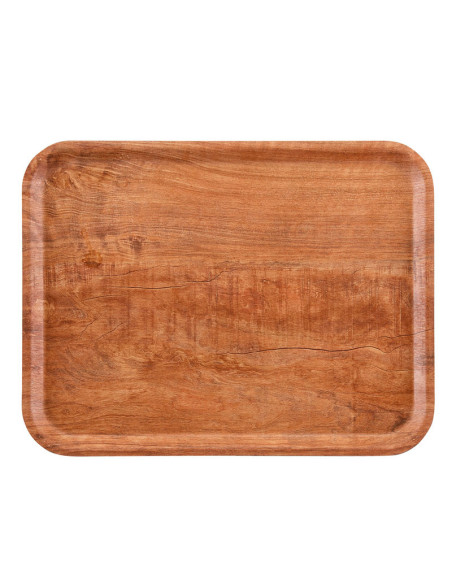 Bandeja Serie Madeyra laminada con superficie texturizada - 37 x 53 cm