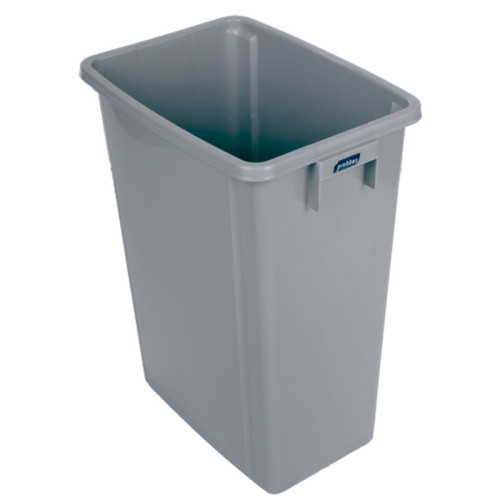 Cubo de reciclaje sin tapa - 32 x 46 x 58 cm - 60 L - Gris