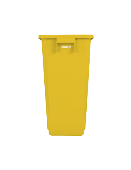 Cubo de reciclaje sin tapa - 32 x 46 x 58 cm - 60 L - Amarillo