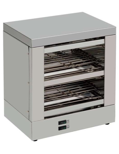 Tostador 2 pisos Slim Line  resistencias de cuarzo sin temporizador 1800W TE2