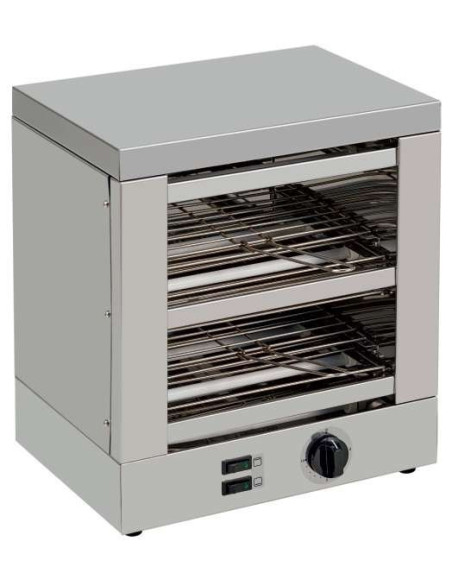 Tostador 2 pisos Slim Line  resistencias de cuarzo con temporizador 1800W TE2T