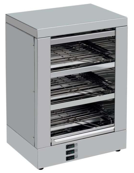 Tostador 3 pisos Slim Line  resistencias de cuarzo sin temporizador 2400W TE3