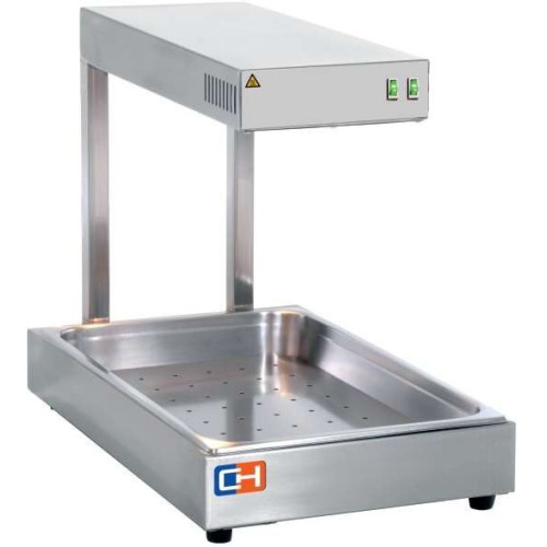 Calentador de fritos 1000W  por Radiación Infrarrojos GN1/1-65 con medidas 560x500x330h mm CIGN-1