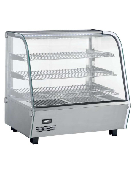 Vitrina caliente sobremostrador 120 litros de 678x568x685h mm Línea Pekín XCR-120L