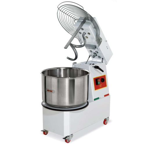 Amasadora Espiral 22 litros Cuba y Cabezal Extraíble con 2 Velocidades TREVISO IMR22 2V (400V)
