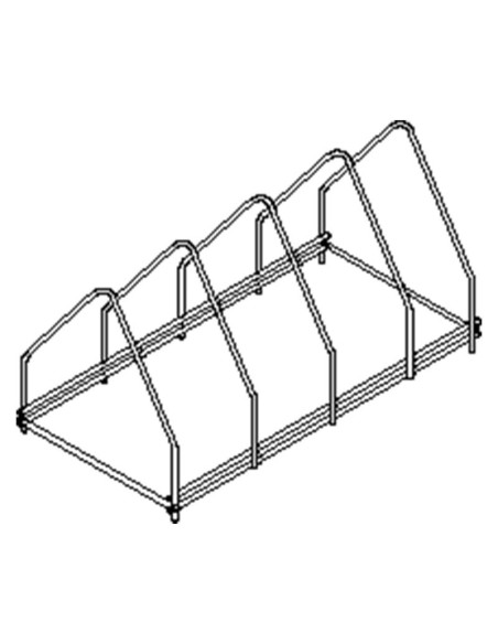 SOPORTE 4 BANDEJAS INOX