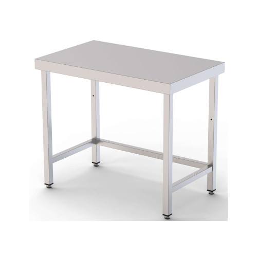 Mesa de Trabajo Acero inoxidable Central Sin Estante 1500x500x850h mm WTC150150S0