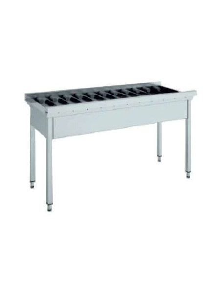 Mesa de Salida con Rodillos Recta de 1600 x 640 x850h mm MR-160